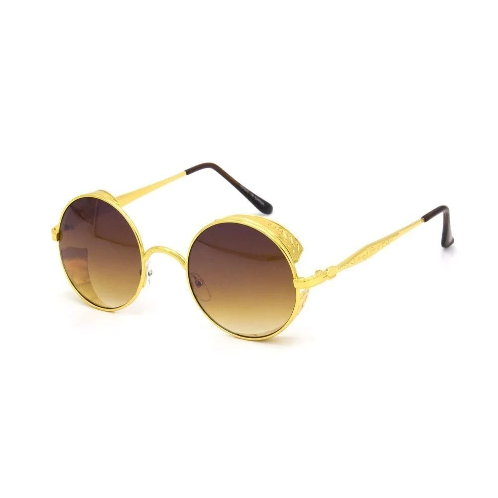 Brown Lens Sunglasses Fashion Cholo Style Retro UV400 Protection Men Lentes New‎